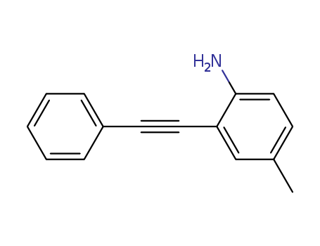 4-methyl-2-(2-phenylethynyl)aniline