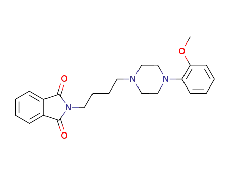 Molecular Structure of 102392-05-2 (1H-Isoindole-1,3(2H)-dione, 2-[4-[4-(2-Methoxyphenyl)-1-piperazinyl]butyl]-)