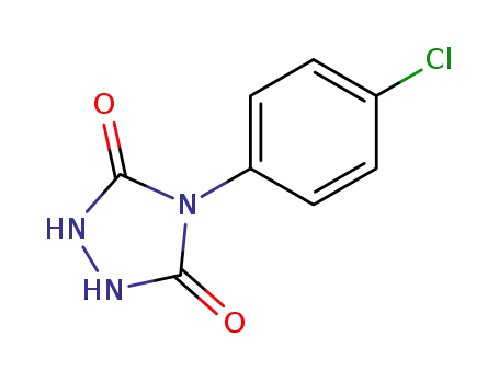 Molecular Structure of 52039-87-9 (1,2,4-Triazolidine-3,5-dione, 4-(4-chlorophenyl)-)