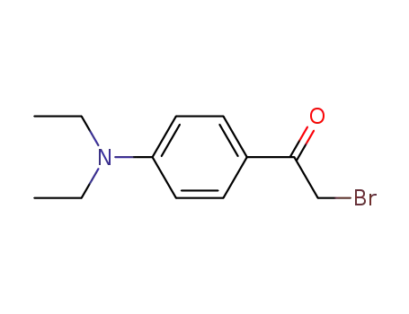 Molecular Structure of 207986-25-2 (ALPHA-BROMO-4-(DIETHYLAMINO)ACETOPHENONE)