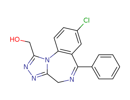 4H-[1,2,4]Triazolo[4,3-a][1,4]benzodiazepine-1-methanol,8-chloro-6-phenyl-