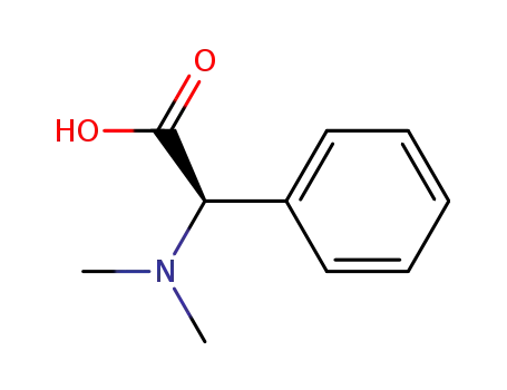 Molecular Structure of 29810-09-1 ((R)-2-(diMethylaMino)-2-phenylaceticacid)