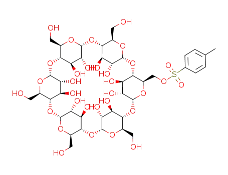 Molecular Structure of 32860-56-3 (MONO-6-O-(P-TOLUENESULFONYL)-ALPHA-CYCLODEXTRIN)
