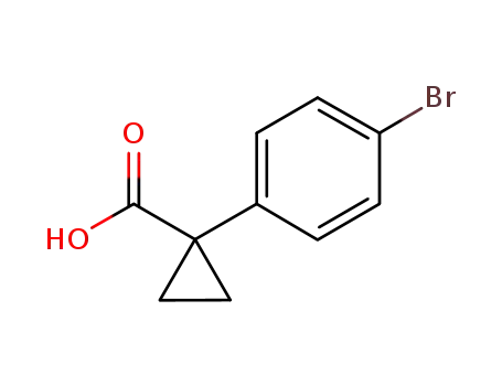 Molecular Structure of 345965-52-8 (1-(4-Bromophenyl)cyclopropanecarboxylic acid)
