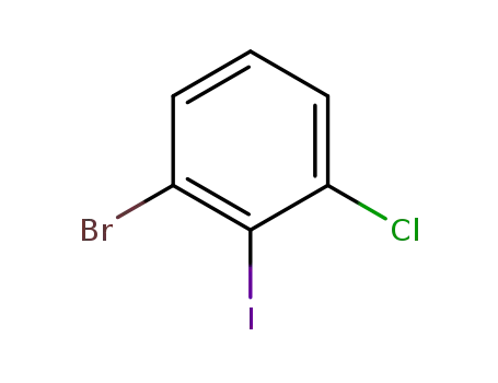 Molecular Structure of 450412-28-9 (1-BROMO-3-CHLORO-2-IODOBENZENE)