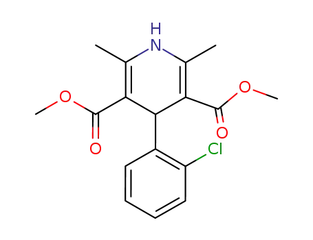 3,5-Pyridinedicarboxylic acid,
4-(2-chlorophenyl)-1,4-dihydro-2,6-dimethyl-, dimethyl ester
