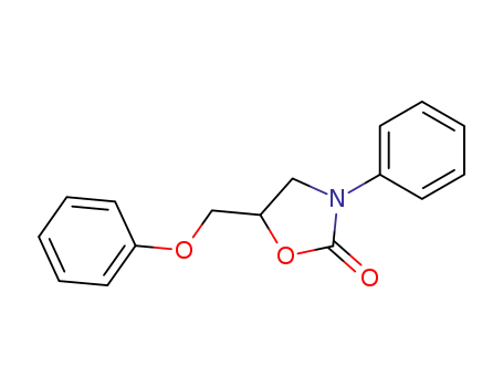 Molecular Structure of 1226-26-2 (5-Phenoxymethyl-3-phenyl-2-oxazolidone)
