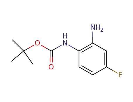 Molecular Structure of 579474-47-8 ((2-AMINO-4-FLUORO-PHENYL)-CARBAMIC ACID TERT-BUTYL ESTER)