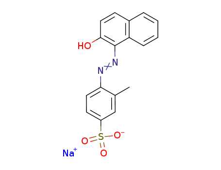 Benzenesulfonic acid,4-[2-(2-hydroxy-1-naphthalenyl)diazenyl]-3-methyl-, sodium salt (1:1)