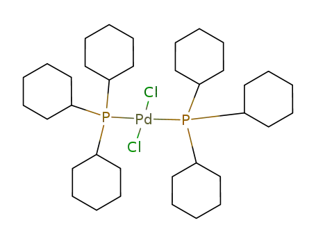 Molecular Structure of 29934-17-6 (DICHLOROBIS(TRICYCLOHEXYLPHOSPHINE)PALLADIUM(II))