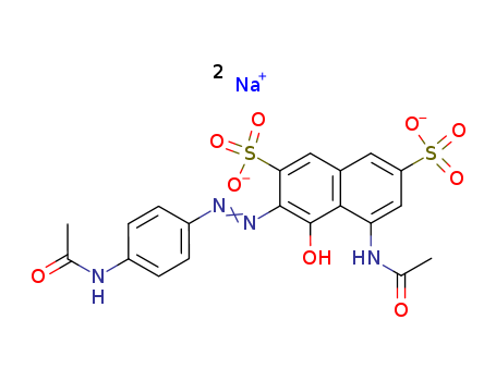 2,7-Naphthalenedisulfonicacid, 5-(acetylamino)-3-[2-[4-(acetylamino)phenyl]diazenyl]-4-hydroxy-, sodiumsalt (1:2)(4321-69-1)
