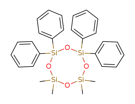Molecular Structure of 1693-47-6 (1,1,3,3-Tetramethyltetraphenylcyclotetrasiloxane)