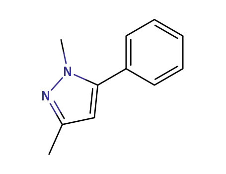 Molecular Structure of 10250-58-5 (1H-Pyrazole,1,3-dimethyl-5-phenyl-)
