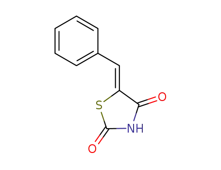 Molecular Structure of 74942-62-4 (2,4-Thiazolidinedione, 5-(phenylmethylene)-, (Z)-)