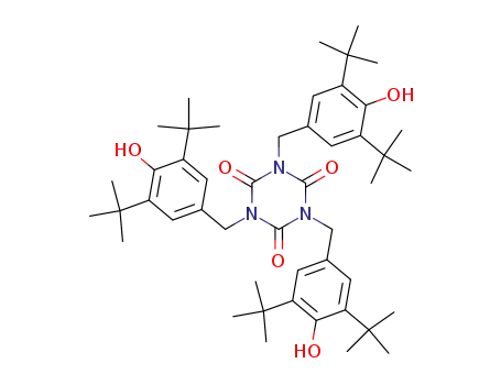 Molecular Structure of 27676-62-6 (Tris(3,5-di-tert-butyl-4-hydroxybenzyl) isocyanurate)