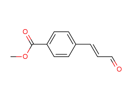 Molecular Structure of 78024-60-9 (Benzoic acid, 4-[(1E)-3-oxo-1-propenyl]-, methyl ester)