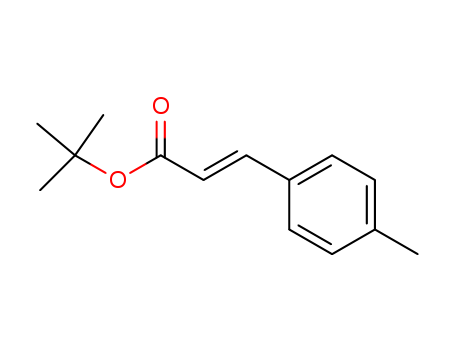 Molecular Structure of 125951-00-0 (2-Propenoic acid, 3-(4-methylphenyl)-, 1,1-dimethylethyl ester, (2E)-)