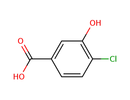 Molecular Structure of 34113-69-4 (4-Chloro-3-hydroxybenzoic acid)
