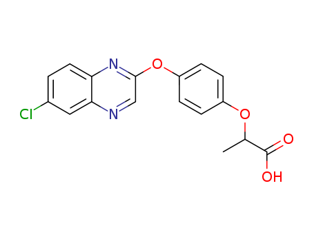 Propanoic acid,2-[4-[(6-chloro-2-quinoxalinyl)oxy]phenoxy]-(76578-12-6)