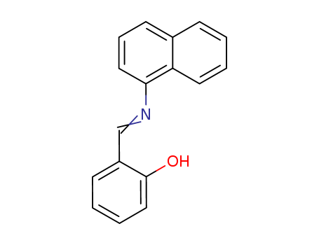 Molecular Structure of 13962-95-3 (Phenol, 2-[(1-naphthalenylimino)methyl]-)