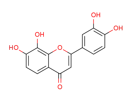 Molecular Structure of 3440-24-2 (4H-1-Benzopyran-4-one,2-(3,4-dihydroxyphenyl)-7,8-dihydroxy-)