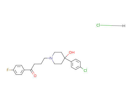 1-Butanone, 4-[4-(4-chlorophenyl)-4-hydroxy-1-piperidinyl]-1-(4-fluorophenyl)-, hydrochloride