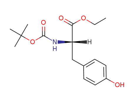 Molecular Structure of 72594-77-5 (BOC-L-TYROSINE ETHYL ESTER)
