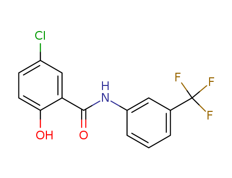 Benzamide, 5-chloro-2-hydroxy-N-[3-(trifluoromethyl)phenyl]-