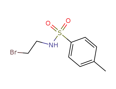 Molecular Structure of 4556-90-5 (Benzenesulfonamide, N-(2-bromoethyl)-4-methyl-)