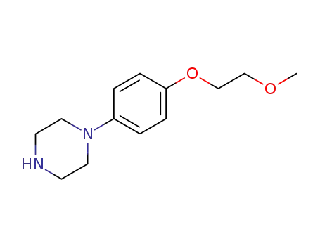 Molecular Structure of 515160-72-2 (1-[4-(2-METHOXY-ETHOXY)-PHENYL]-PIPERAZINE)