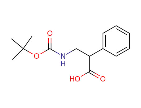 Molecular Structure of 67098-56-0 (3-TERT-BUTOXYCARBONYLAMINO-2-PHENYL-PROPIONIC ACID)
