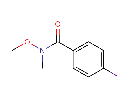 Molecular Structure of 187617-01-2 (4-IODO-N-METHOXY-N-METHYL-BENZAMIDE)