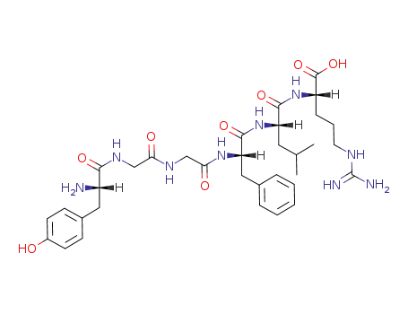 Molecular Structure of 75106-70-6 (LEU-ENKEPHALIN-ARG)