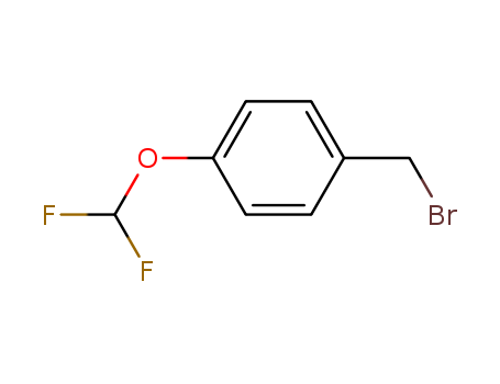 3447-53-8,4-(Difluoromethoxy)benzyl bromide,Anisole,p-(bromomethyl)-a,a-difluoro- (7CI,8CI);1-Bromomethyl-4-difluoromethoxybenzene;4-(Difluoromethoxy)benzyl bromide;