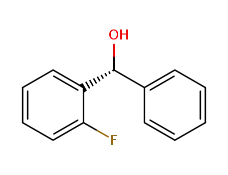Molecular Structure of 143880-81-3 ((R)-2-FLUOROBENZHYDROL)