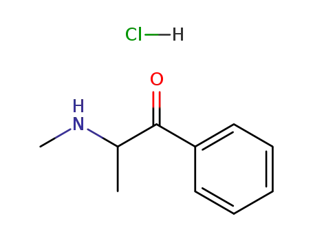 Molecular Structure of 49656-78-2 ((+/-)-2-(METHYLAMINO)PROPIOPHENONE HYDROCHLORIDE)
