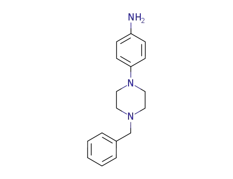 Molecular Structure of 16154-69-1 (4-(4-BENZYLPIPERAZINO)ANILINE)