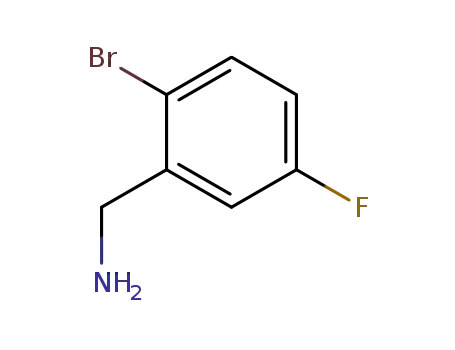 Molecular Structure of 747392-34-3 (2-Bromo-5-fluorobenzylamine)