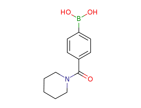 Molecular Structure of 389621-83-4 (4-(PIPERIDINE-1-CARBONYL)PHENYLBORONIC ACID)