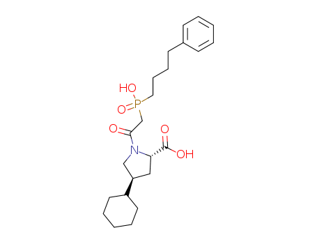 L-Proline,4-cyclohexyl-1-[2-[hydroxy(4-phenylbutyl)phosphinyl]acetyl]-, (4S)-(95399-71-6)