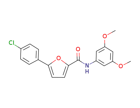Molecular Structure of 944261-79-4 (5-(4-Chlorophenyl)-furan-2-carboxylic acid 3,5-dimethoxyphenylamide)