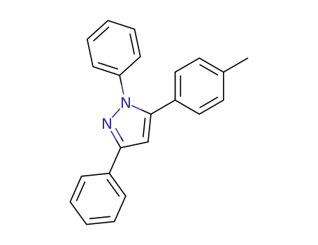 Molecular Structure of 16151-06-7 (1H-Pyrazole, 5-(4-methylphenyl)-1,3-diphenyl-)