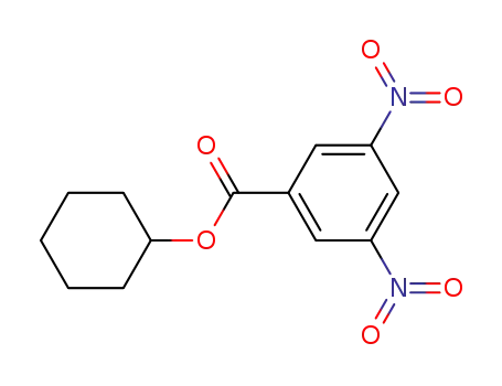 Molecular Structure of 1158-19-6 (Benzoic acid, 3,5-dinitro-, cyclohexyl ester)