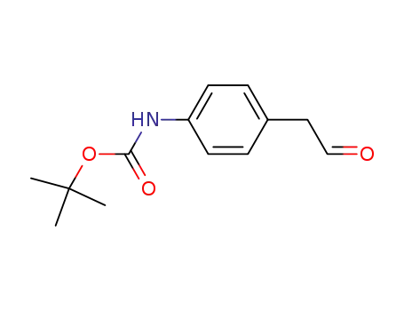 Molecular Structure of 695171-91-6 (4-(tert-butyloxycarbonylamino)phenylacetaldehyde)