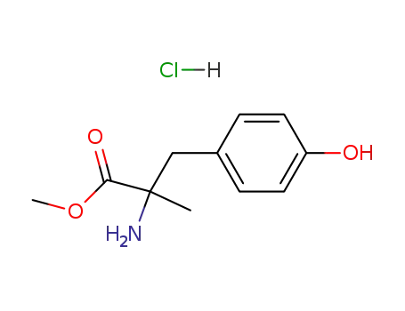Molecular Structure of 7361-31-1 (ALPHA-METHYL-DL-TYROSINE METHYL ESTER HYDROCHLORIDE)