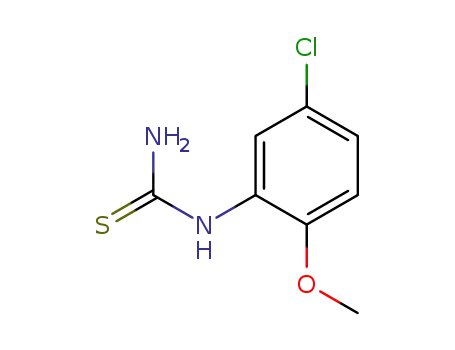 Molecular Structure of 63980-69-8 (5-CHLORO-2-METHOXYPHENYLTHIOUREA)