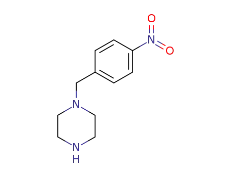 Molecular Structure of 58198-49-5 (1-(4-Nitrobenzyl)PiperazineHydrochloride)