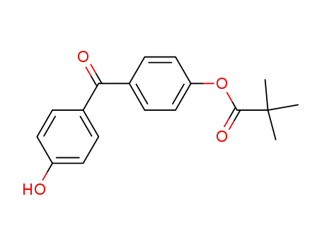 Molecular Structure of 114031-67-3 (4-HYDROXY-4'-(TRIMETHYLACETOXY)BENZOPHENONE)