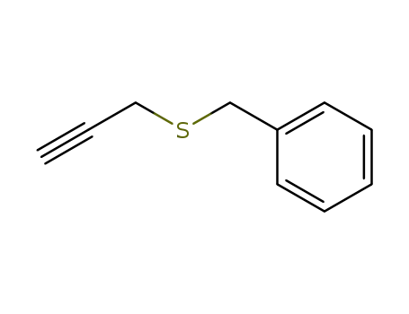 Molecular Structure of 4108-56-9 (Benzene, [(2-propynylthio)methyl]-)