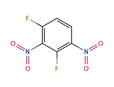 Molecular Structure of 2106-41-4 (1,3-Difluoro-2,4-dinitrobenzene, 98%)